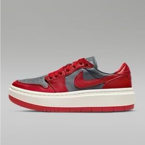 Nike Air Jordan 1 Low Elevate 7.5 Dark Grey Varsity Red